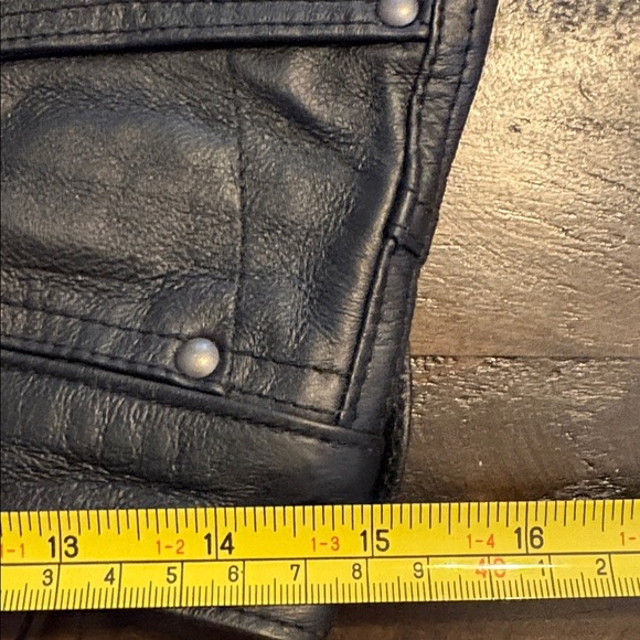 Wrangler Black Leather Pants - Picture 6 of 7